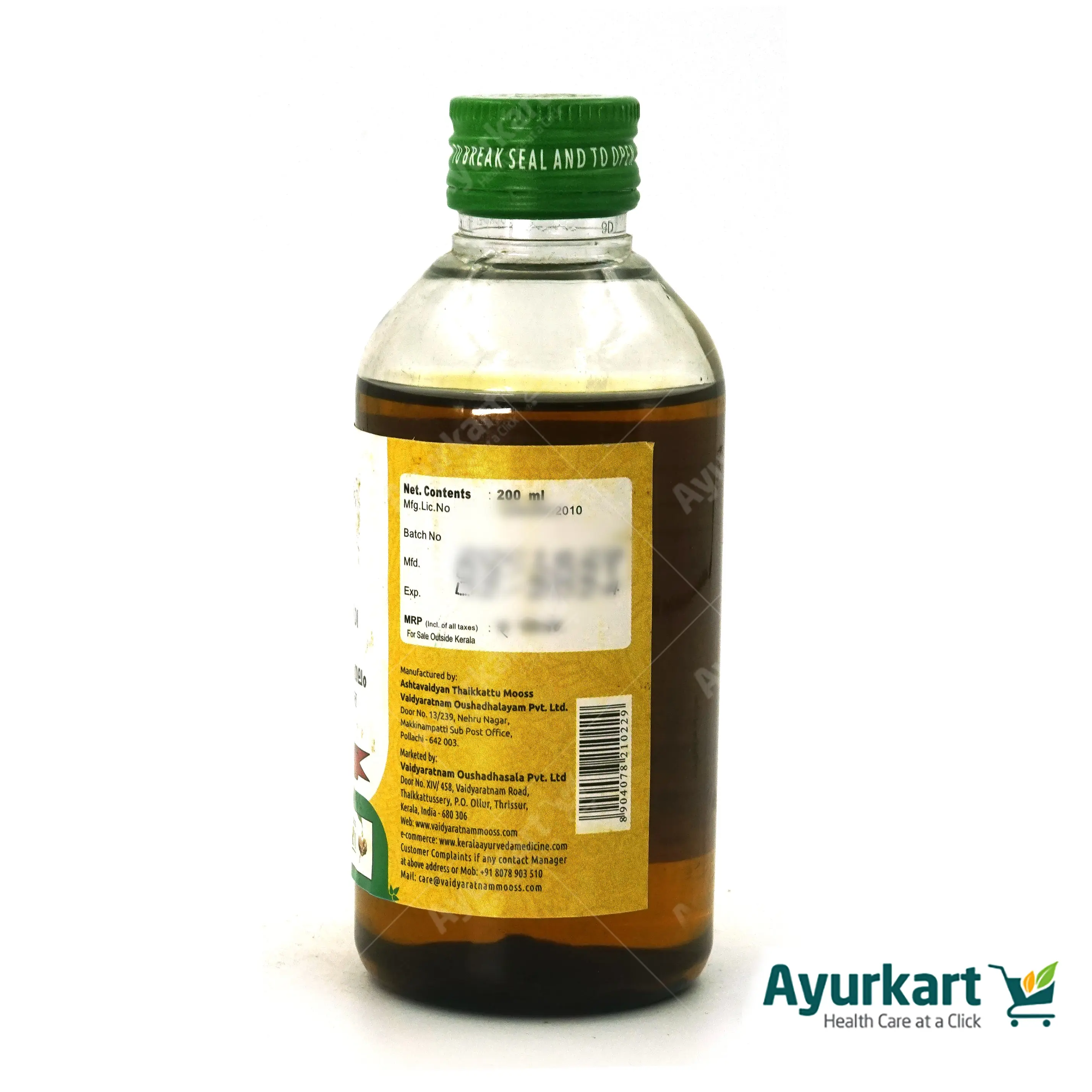 Asaneladi Thailam - 200ML - Vaidyaratnam - Image 3