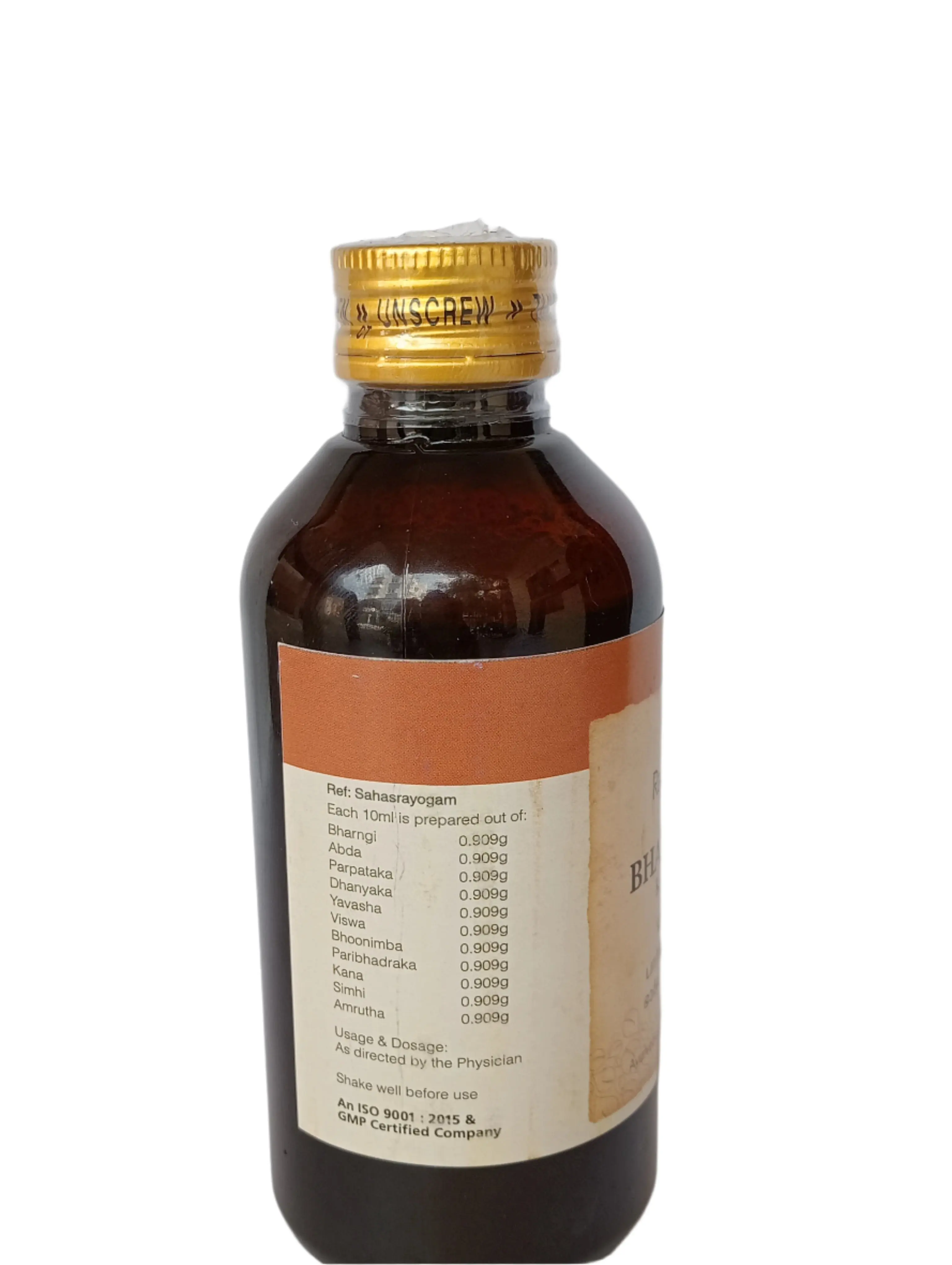 BHARNGYADI KASHYAM  - 200ML -  RAJAH AYURVEDA - Image 3