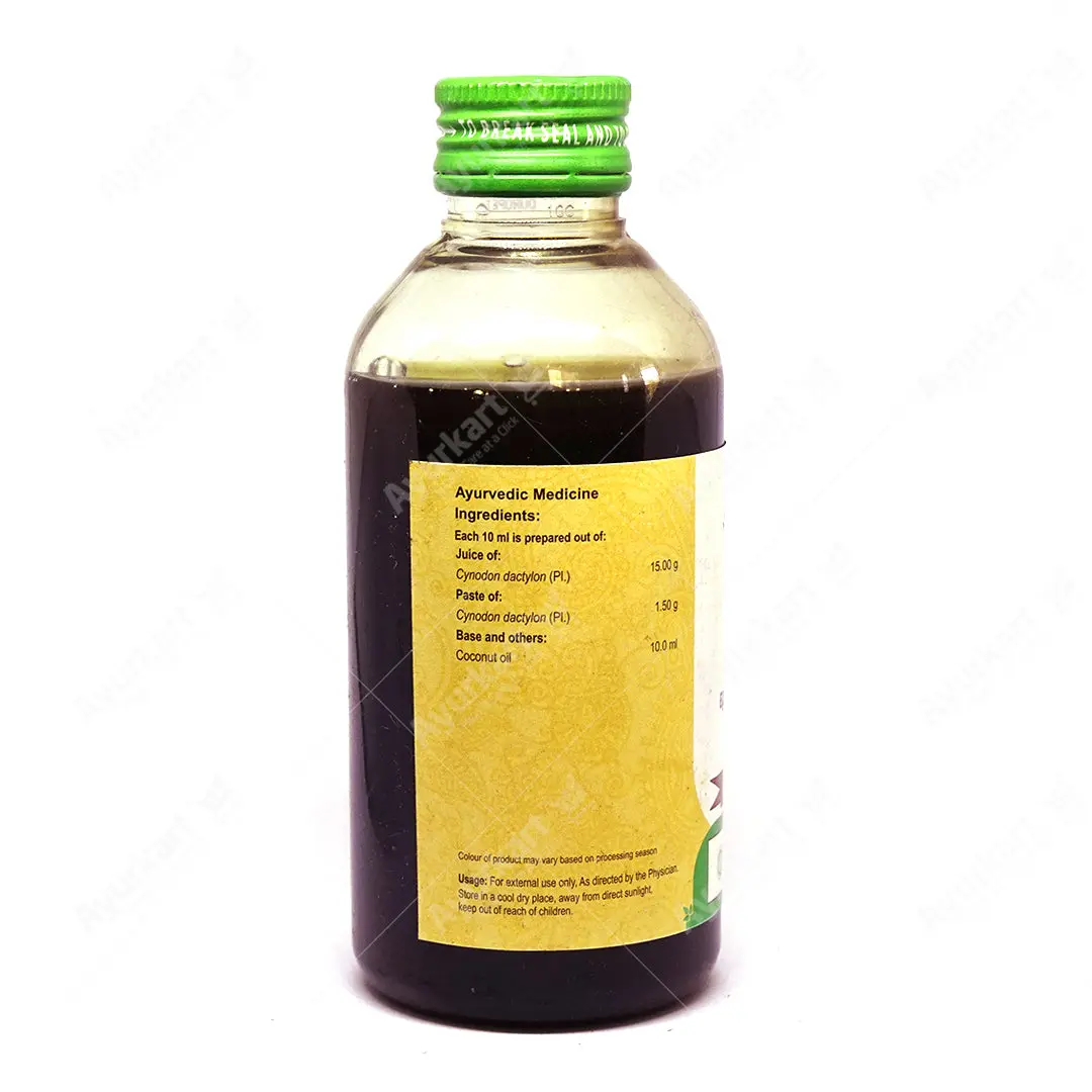 Durvadi Kera Thailam - 200ML - Vaidyaratnam - Image 2