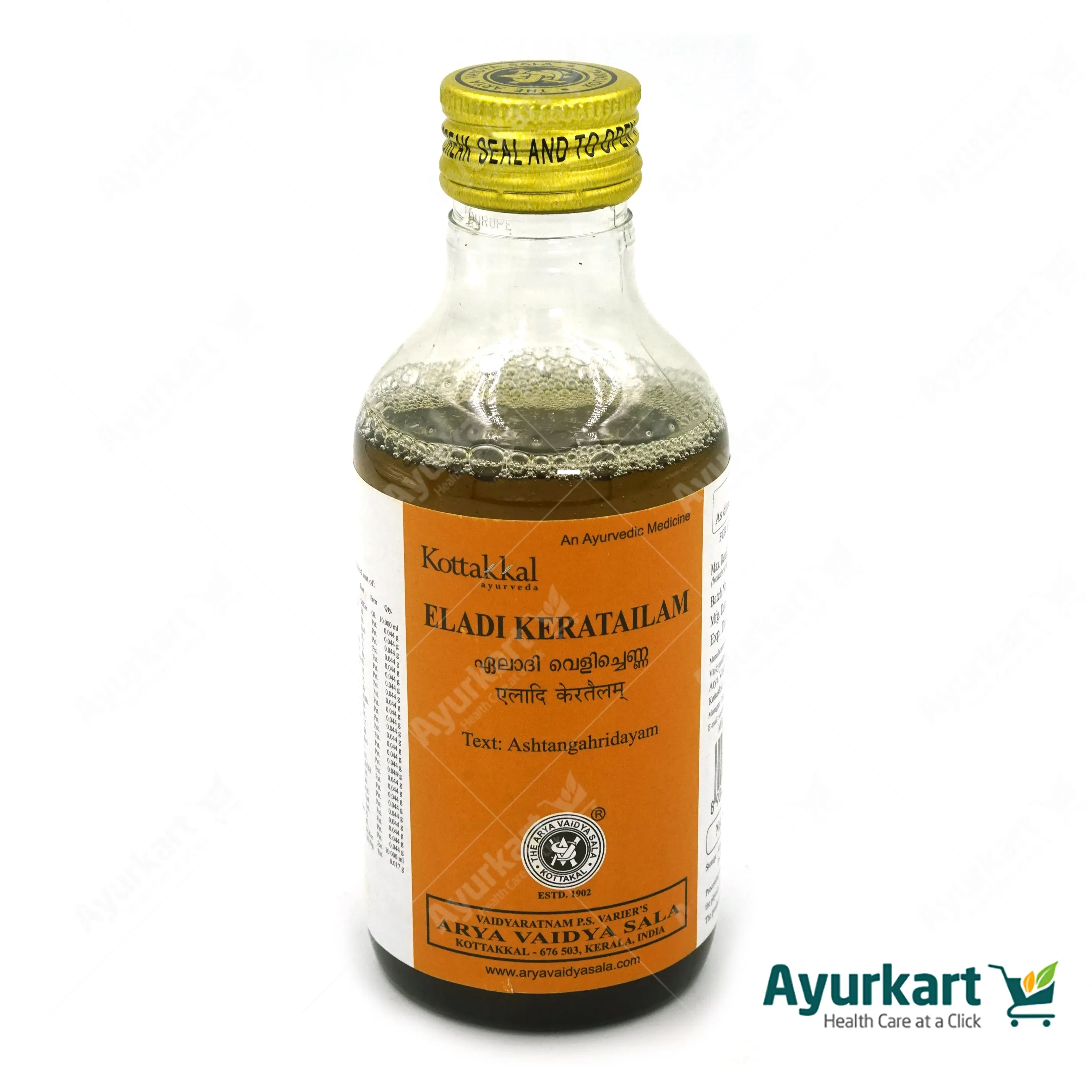 Eladi Kera Tailam - Kottakkal Ayurveda - 200ML - Image 2