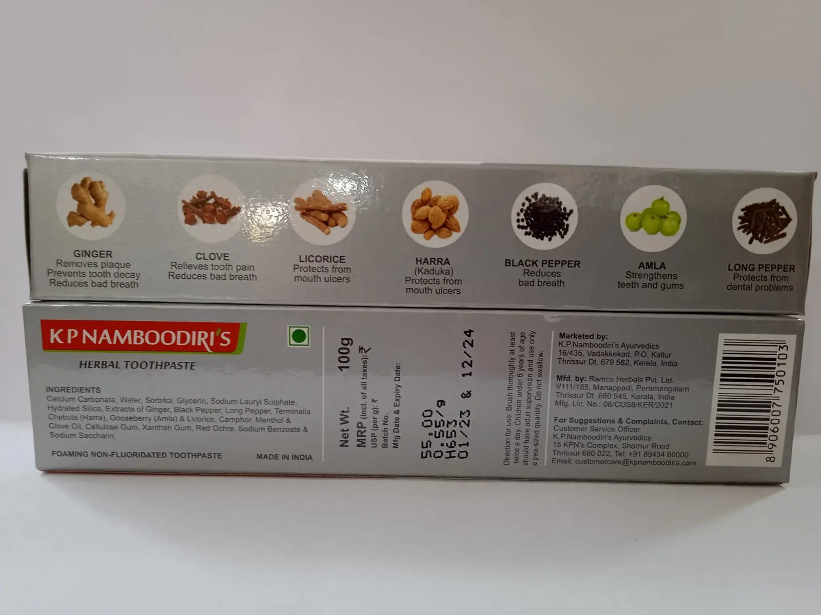 Herbal Tooth Paste - KP Namboodiri's - Image 2