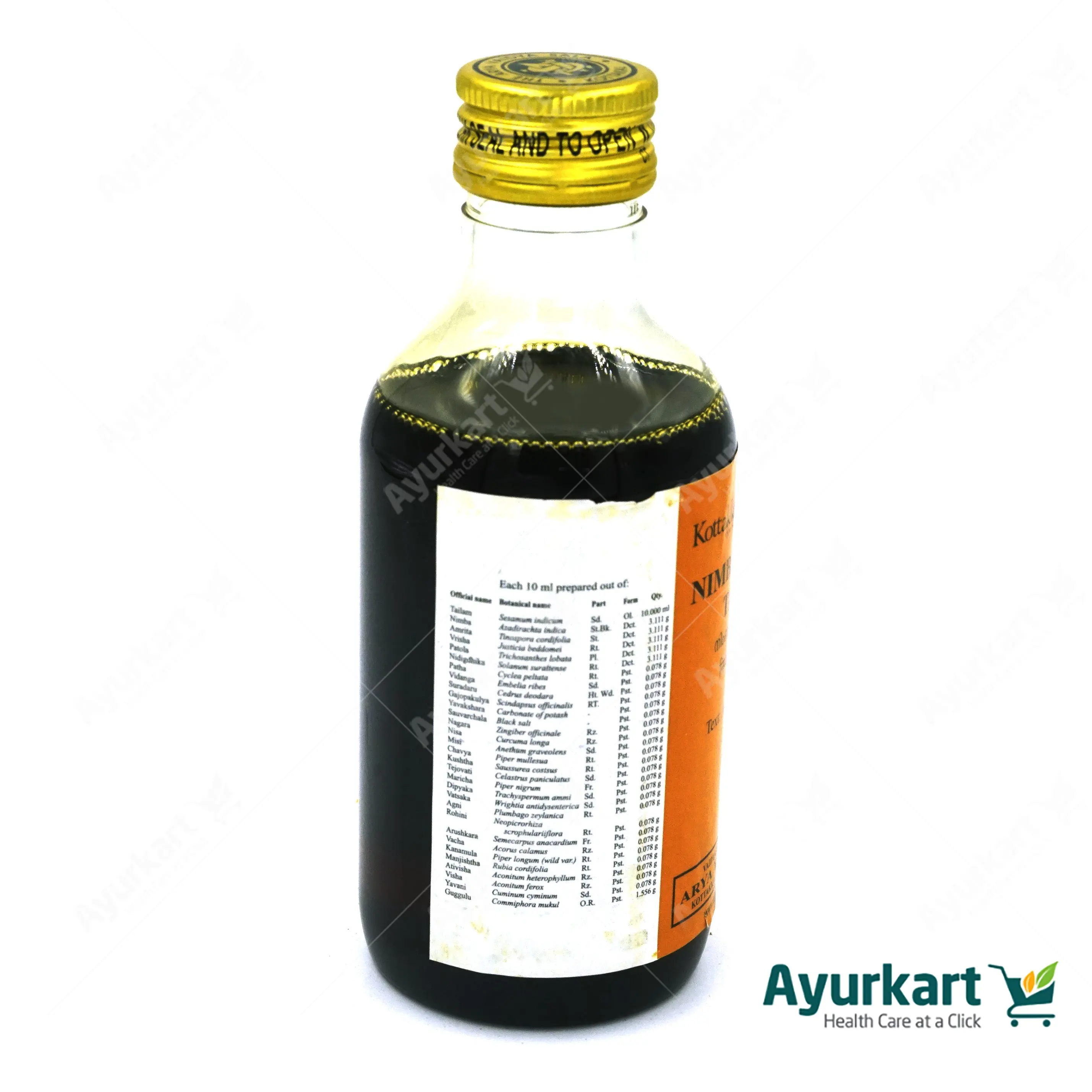 Nimbamritadi Tailam - Kottakkal Arya Vaidya Sala - 200ML - Image 3