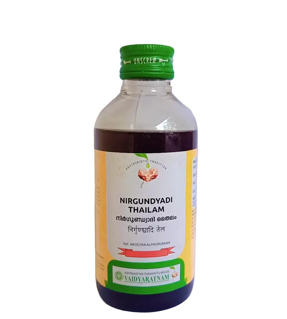Nirgundyadi Thailam - 200ML - Vaidyaratnam