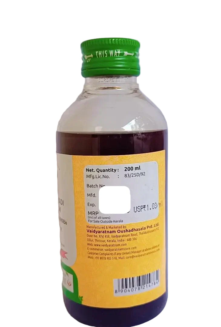 Nirgundyadi Thailam - 200ML - Vaidyaratnam - Image 3