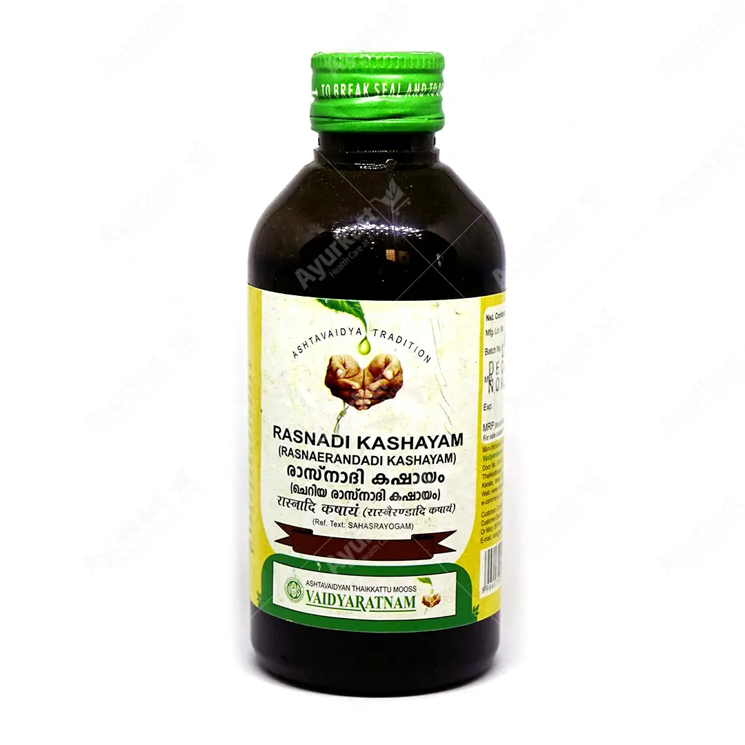 Rasnadi Kashayam (Rasnaerandadi Kashayam) - 200ML - Vaidyaratnam