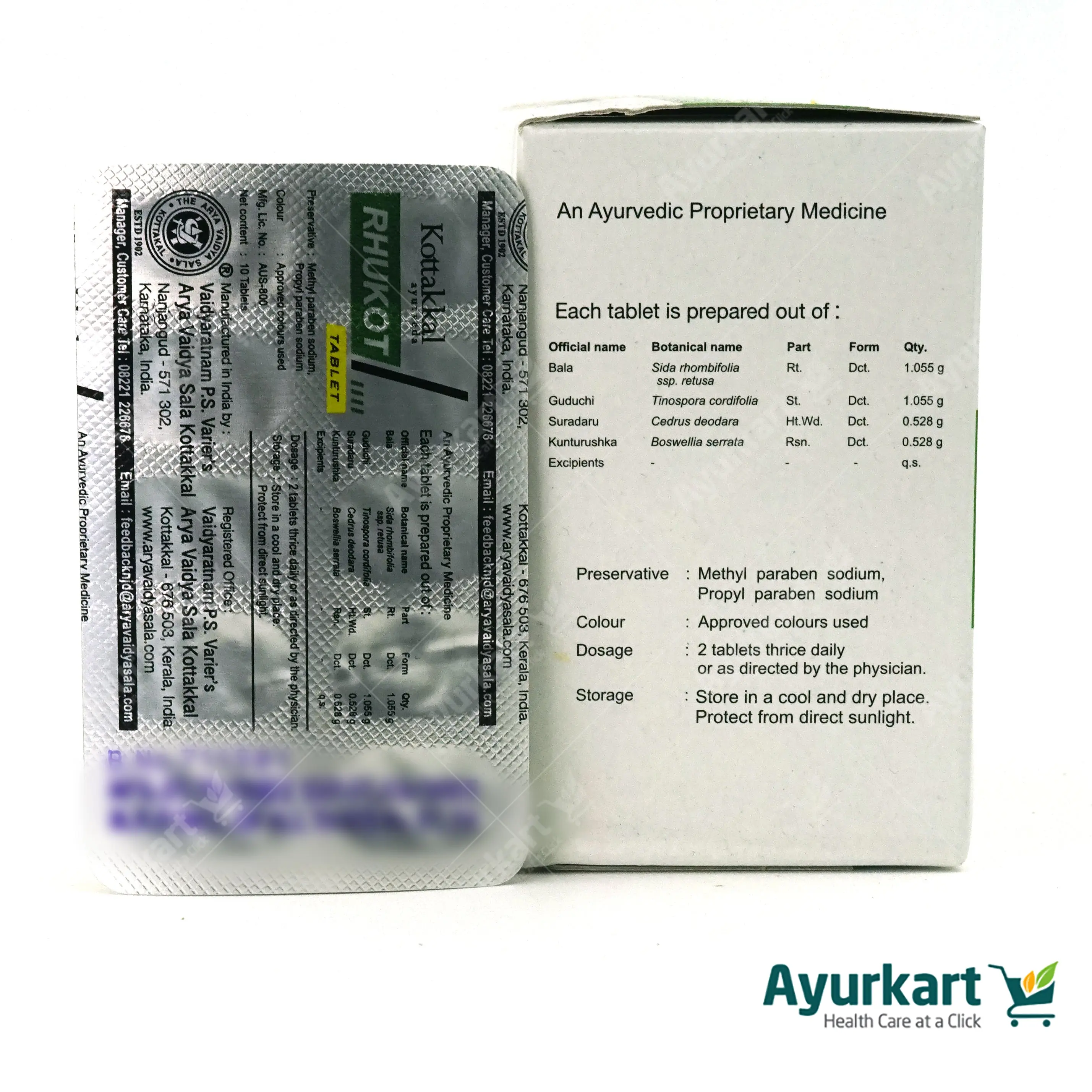 Rhukot Tablet - 100Nos - Kottakkal - Image 6