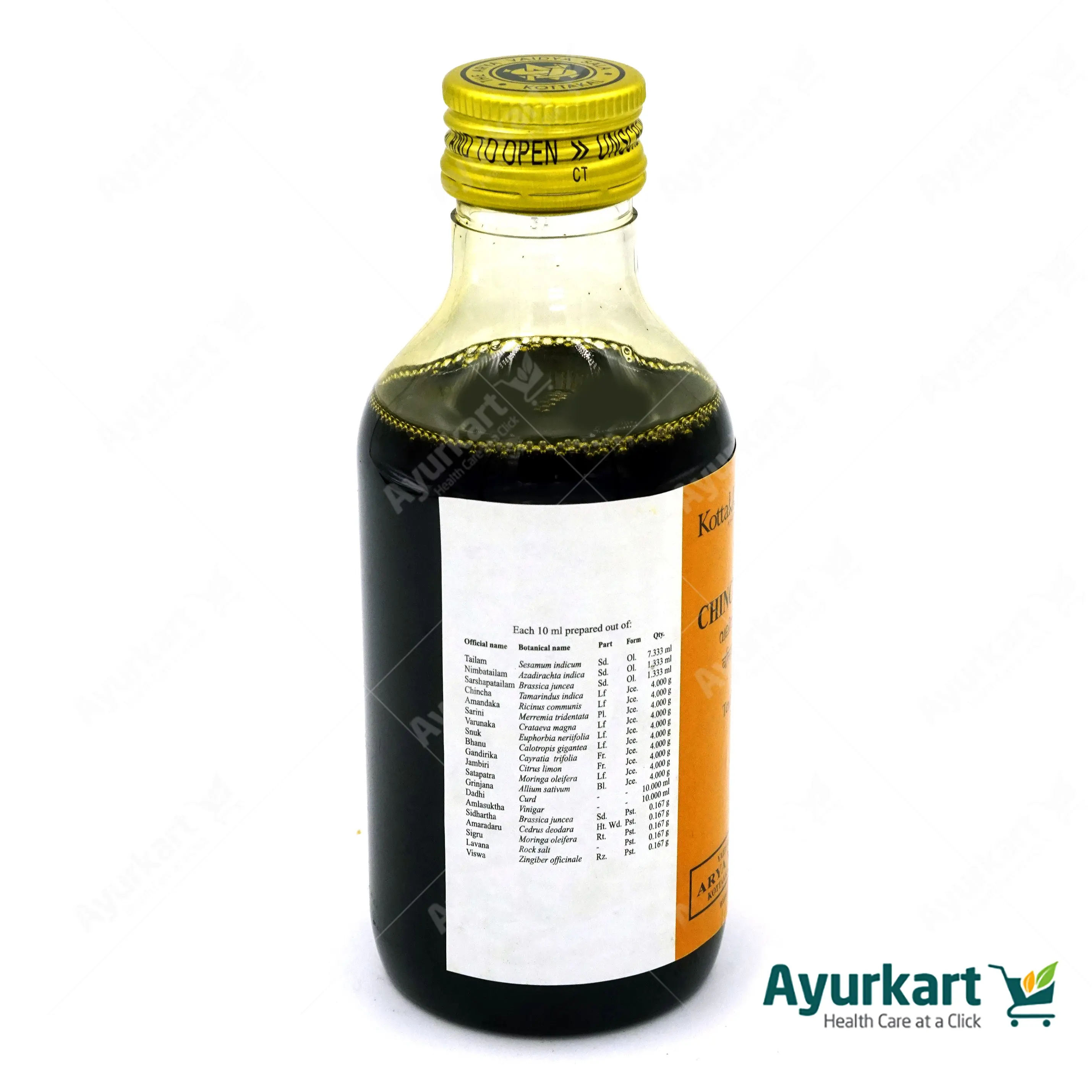 Valiya Chinchadi Tailam - 200ML - Kottakkal - Image 3